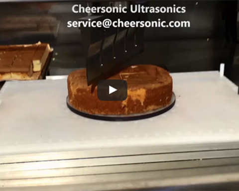 Ultrasonic Food Cutting Machines - Cutting Red Velvet Cake - Cheersonic